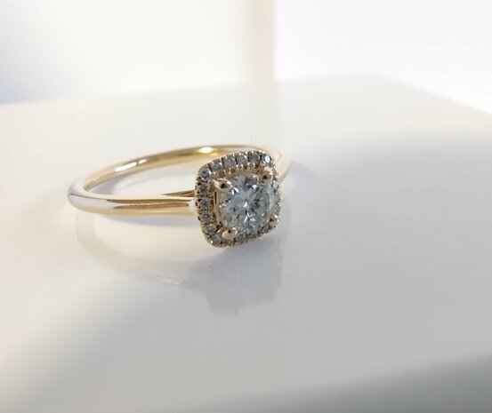 Verlovingsring 18kt diamant