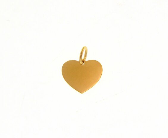 gouden hanger hart 18 kt