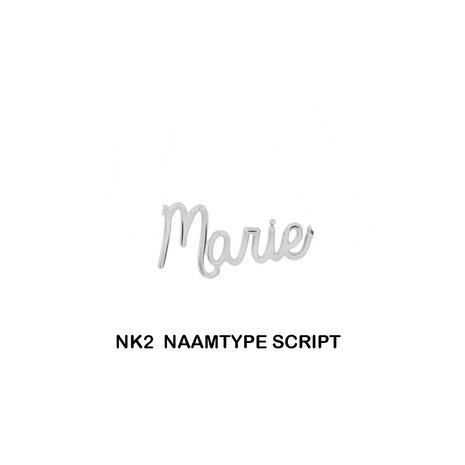 Naamketting Script gourmette