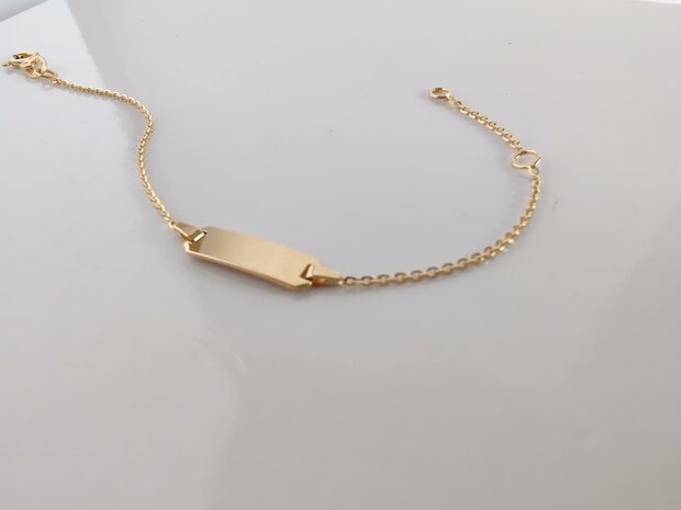 Gouden armband baby 18 kt IDE020