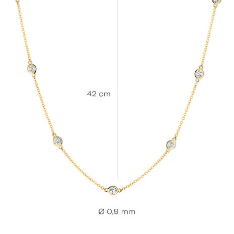 Blush ketting zirconia 3172YZI