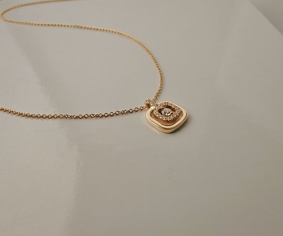 Ketting 18 kt briljant