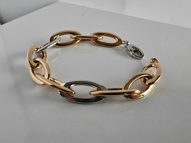 Armband Vanhoutteghem 18kt rood en wit goud