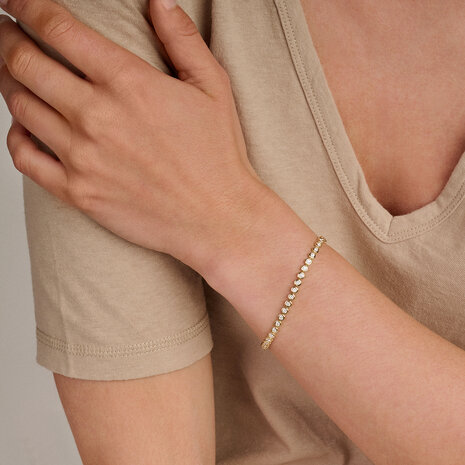 Gouden armband met diamanten 