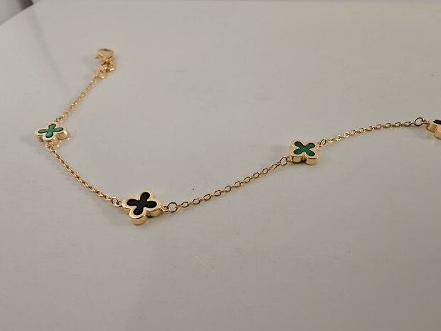 Armband malchiet en onyx 18 kt