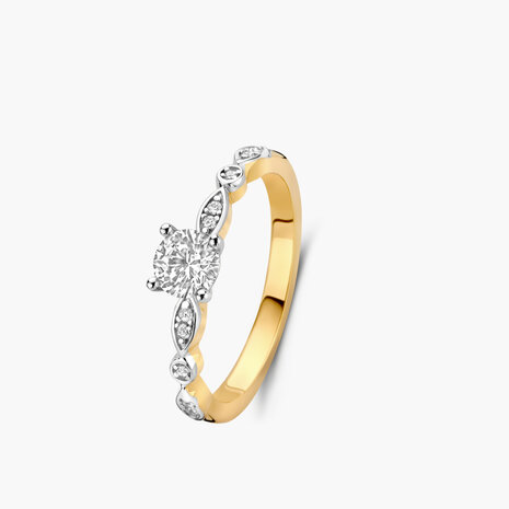 Verlovingsring 18 ct lab diamant Romance