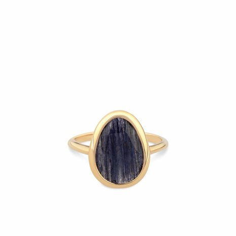 Ring Italo Bottene 18 kt blauwe kwarts