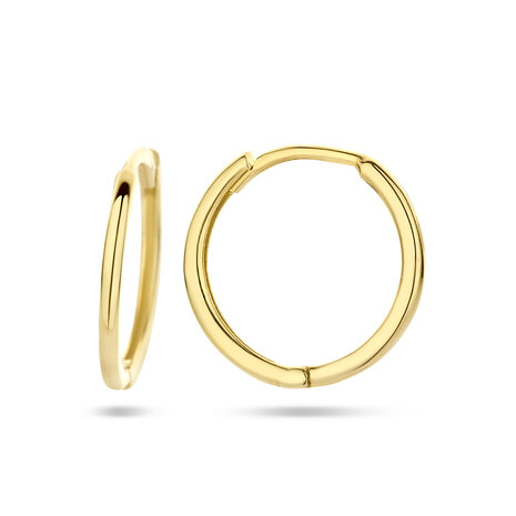 Creolen 14 mm geel goud 14 kt