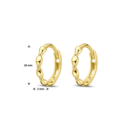 gouden creolen 14 mm