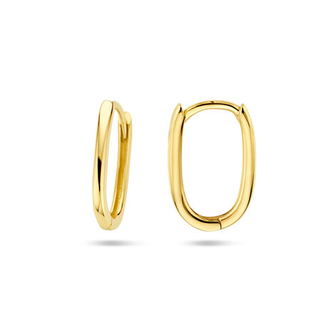 klapcreolen ovaal 14 kt