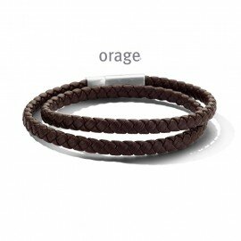 Herenarmband leder bruin Orage AT135