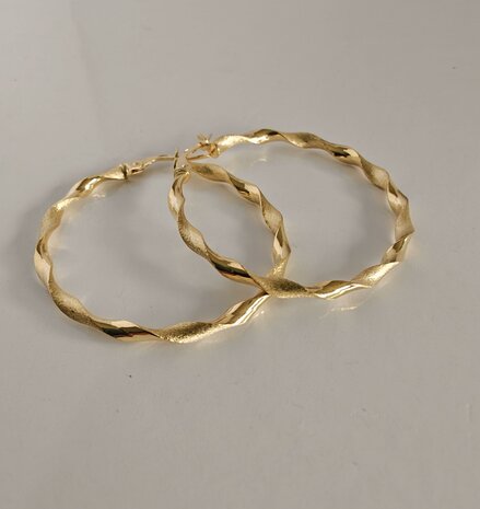 Gouden creolen 18 kt Vanhoutteghem