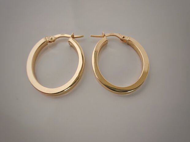 gouden creolen 18 kt Vanhoutteghem