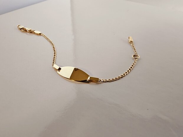 babyarmband 9kt ID9KT004