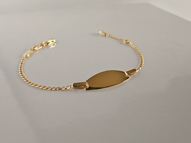 naamplaat baby 9kt Vanhoutteghem