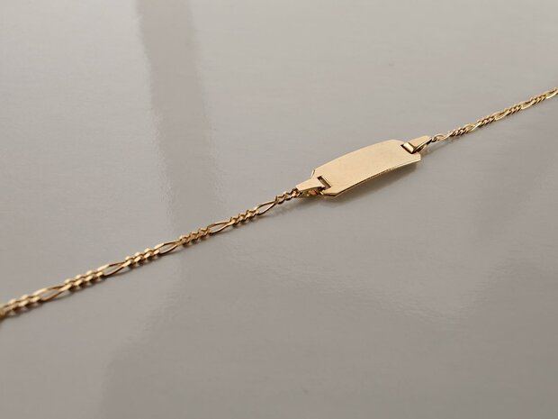 IDE016S Naamplaten kinderen 18 kt