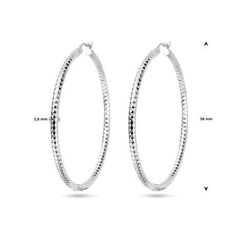 creolen 58 mm zilver juwelier Vanhoutteghem