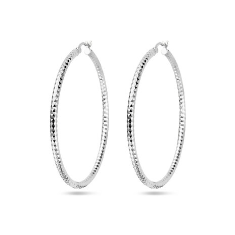 creolen zilver groot 58 mm