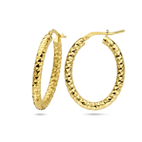 zilvern creolen geel goud verguld