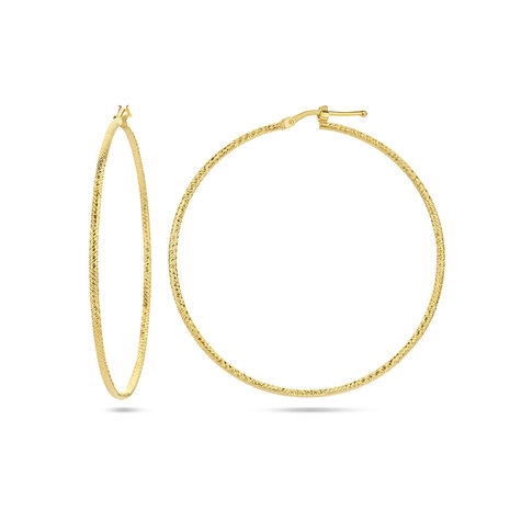 zilveren creolen geel goud verguld