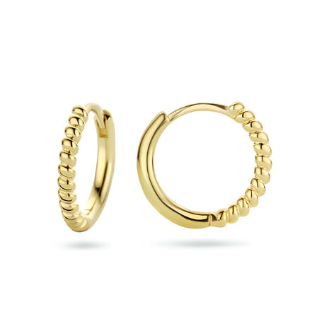 zilveren creolen verguld 15 mm