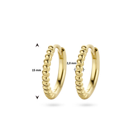 creolen zilver 15 mm