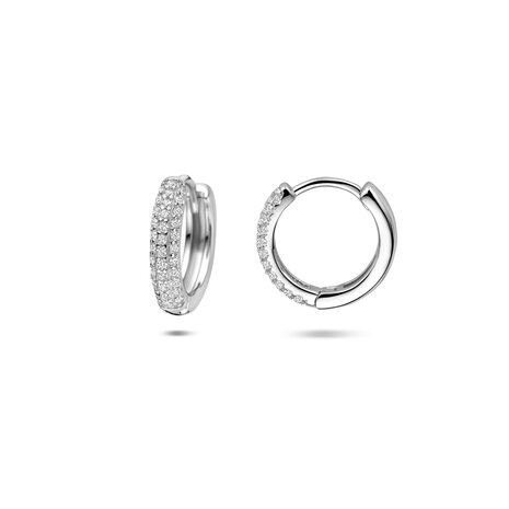 zilveren creolen zirconia