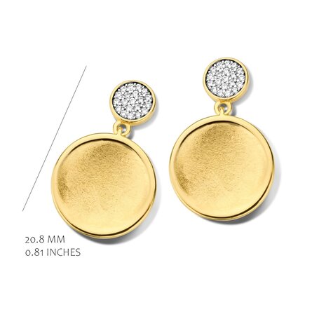 oorbellen silver rose EA2354GB