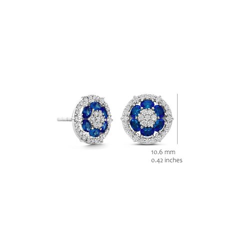 silver rose EA2568BLU-S