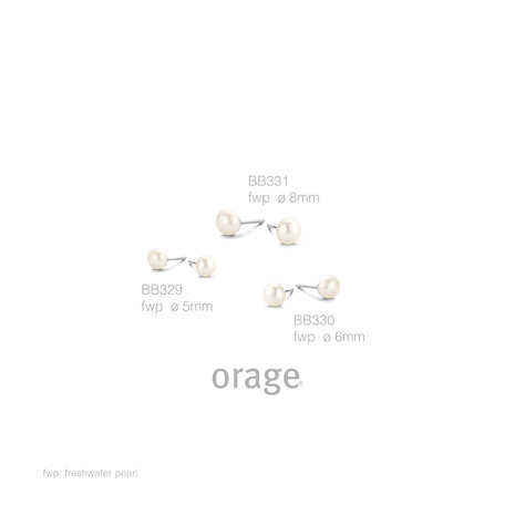 oorstekers Parel Zilver Orage