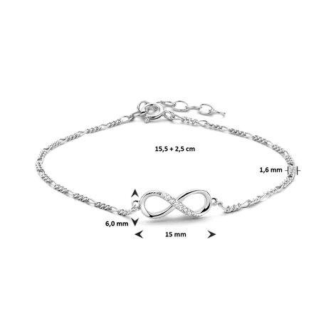 Infinity armband zilver