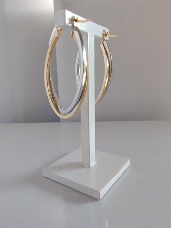 creolen 18kt ovaal