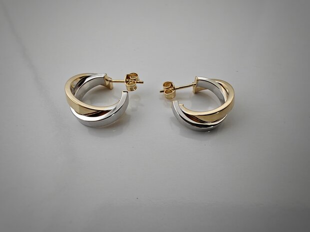 gouden oorringen 18 kt