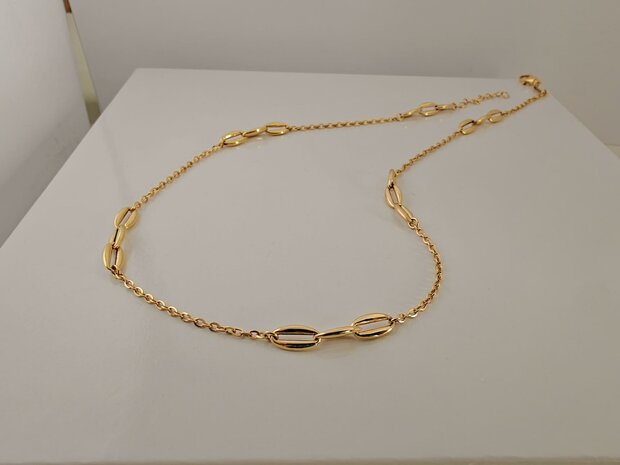 Gouden ketting 18 kt vanhoutteghem Zwevegem