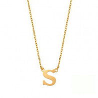 Letter Ketting in Geel Goud 14 Karaat