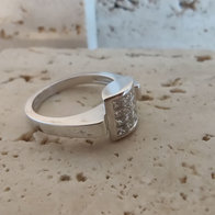 Ring goud 18 kt met diamanten N353