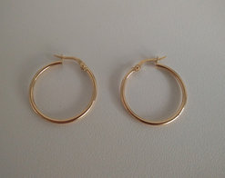 Gouden creolen 14 kt 20 mm 186687 Vanhoutteghem