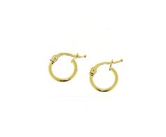 Gouden creolen 14 kt 8 mm 160631 Vanhoutteghem