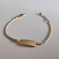 Baby naamplaat goud IDE005