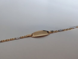 Baby naamplaat goud IDE006