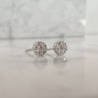 Gouden Oorbellen met diamant 93BC26