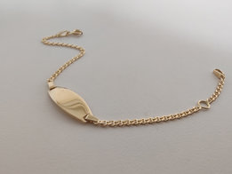 Baby naamplaat goud IDE009