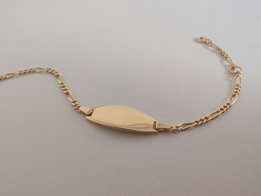 Baby naamplaat goud IDE010