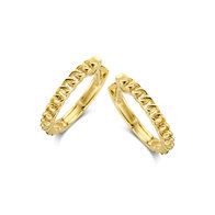 Gouden Closed Forever Creolen 064125