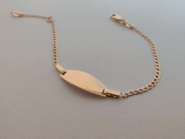 Baby naamplaat goud IDE013