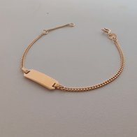 Baby naamplaat goud IDE014