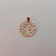 Gouden hanger Levensboom E01