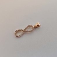 Gouden hanger Infinity E01