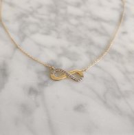 Gouden Ketting  infinity S013078 juwelier Vanhoutteghem