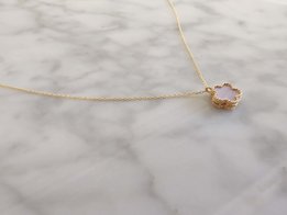 Gouden Ketting  Bloem Nacre S013072 Vanhoutteghem